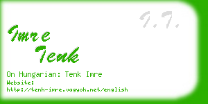 imre tenk business card